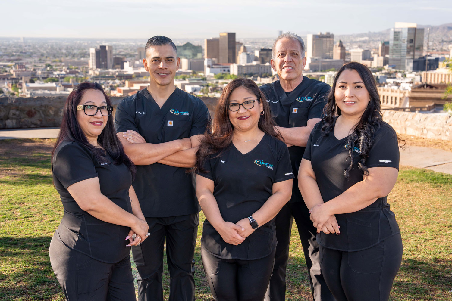 Dr. Alfred Marquez with a patient at Marquez Integrative Dental Care in El Paso, TX