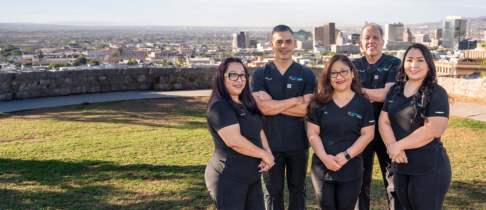 Dr. Alfred Marquez with a patient at Marquez Integrative Dental Care in El Paso, TX